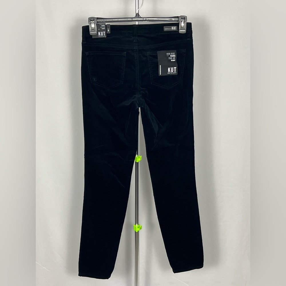 Kut from the Kloth Black Straight Leg Corduroy Women's Jeans - Picture 4 of 16